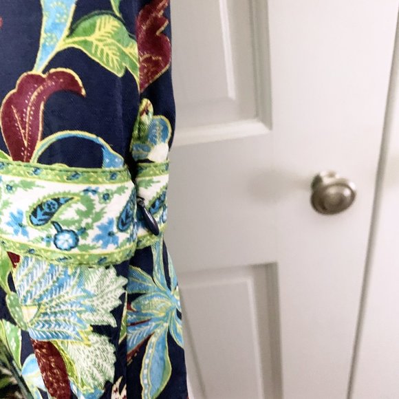 Tory Burch Garden Wisteria Silk Printed Dress - Picture 7 of 10